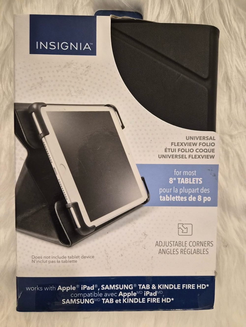 Universal 8" Tablet FlexView Folio Case - Black